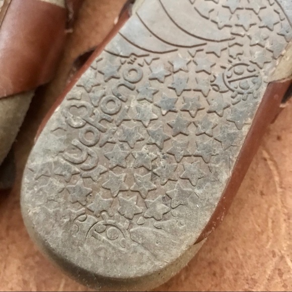 Yokono Strappy Tan Leather Sandals Women’s 7.5/8.5 - Picture 7 of 9